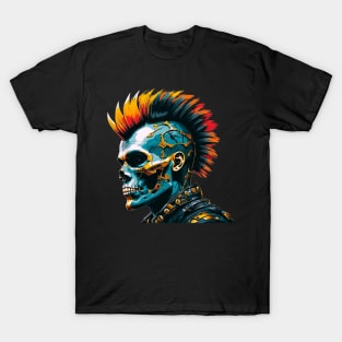 A skull with a mohawk. T-Shirt